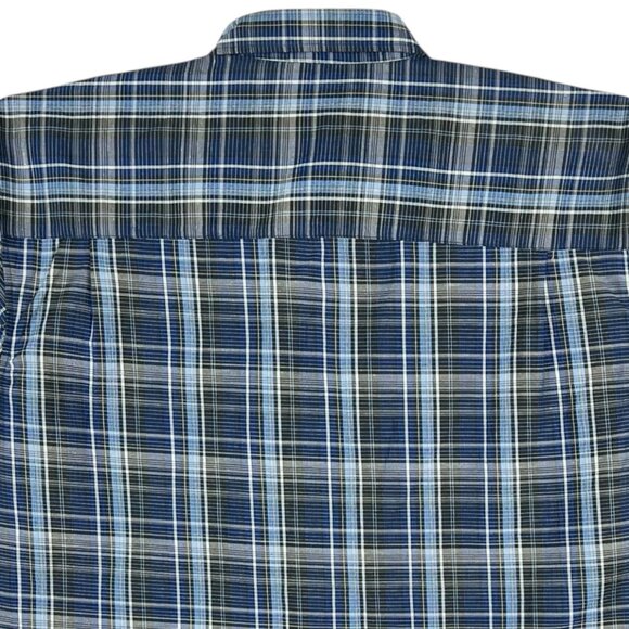 Bruno New York Men's Blue Plaid Button-Down Long Sleeve Shirt Size XL NWT - Picture 4 of 9